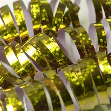 Serpentiner holografiske prikker Guld